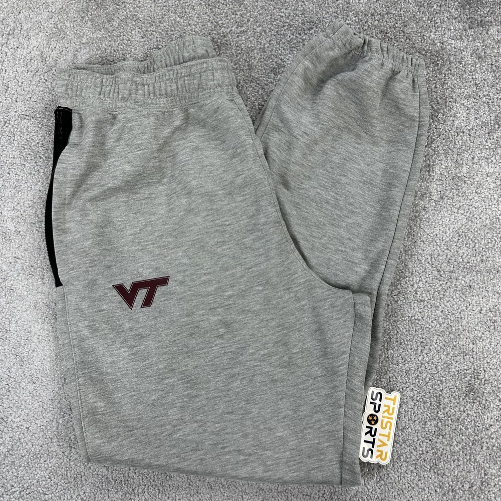 Virginia Tech Hokies Pants Mens XL Tall Gray Nike Joggers PE Team Issue VT